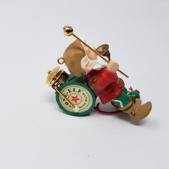 1993 Hallmark One-Elf Marching Band Handcrafted Brass Keepsake Holiday Ornament - Picture 13 of 13